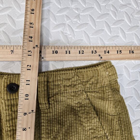 Madewell Wide Leg Corduroy Pants Womens 27 Gold Mustard Yellow Full Length Boho - Picture 10 of 11